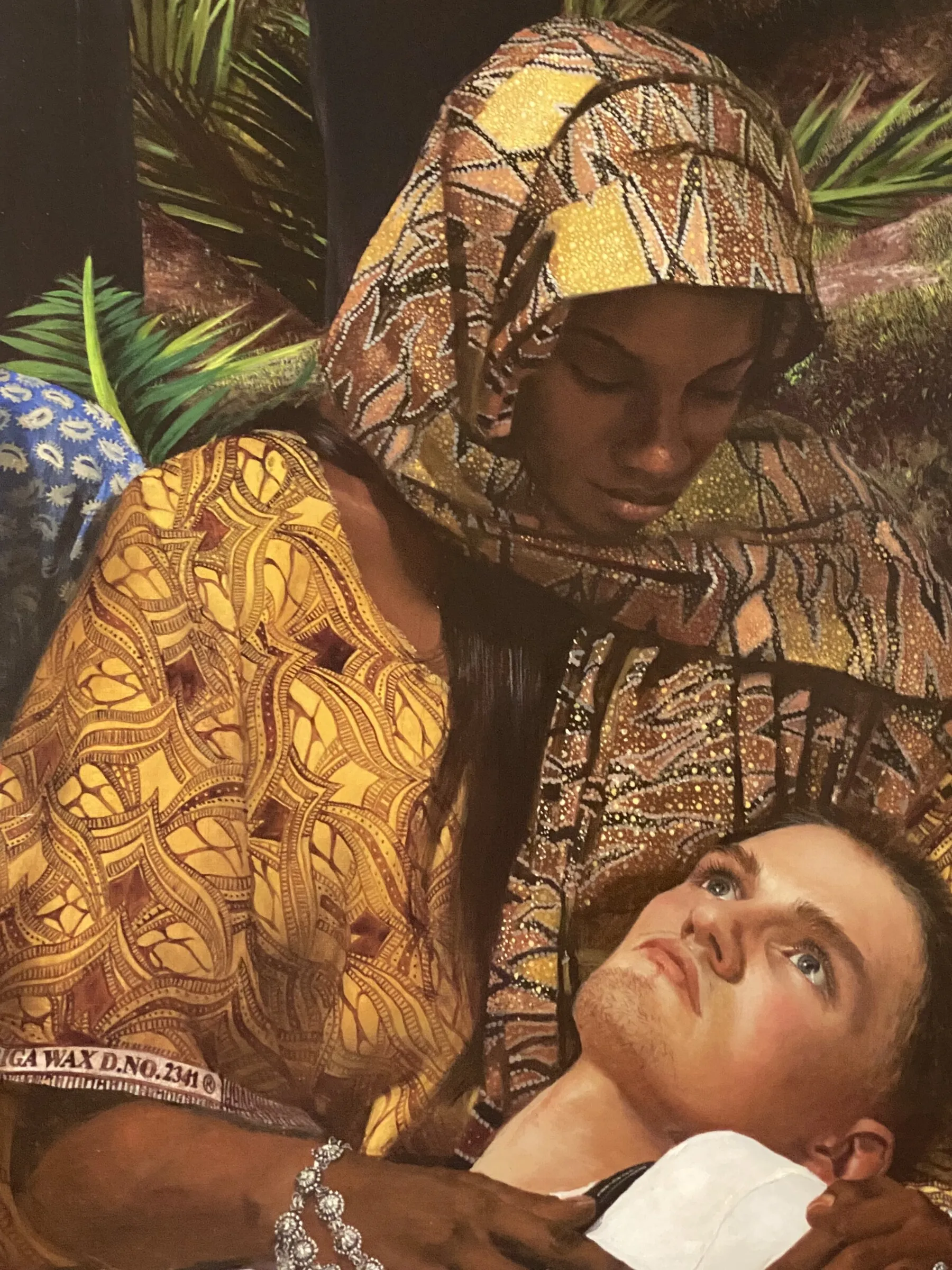 After regeneration. Detail of faces and drapery.