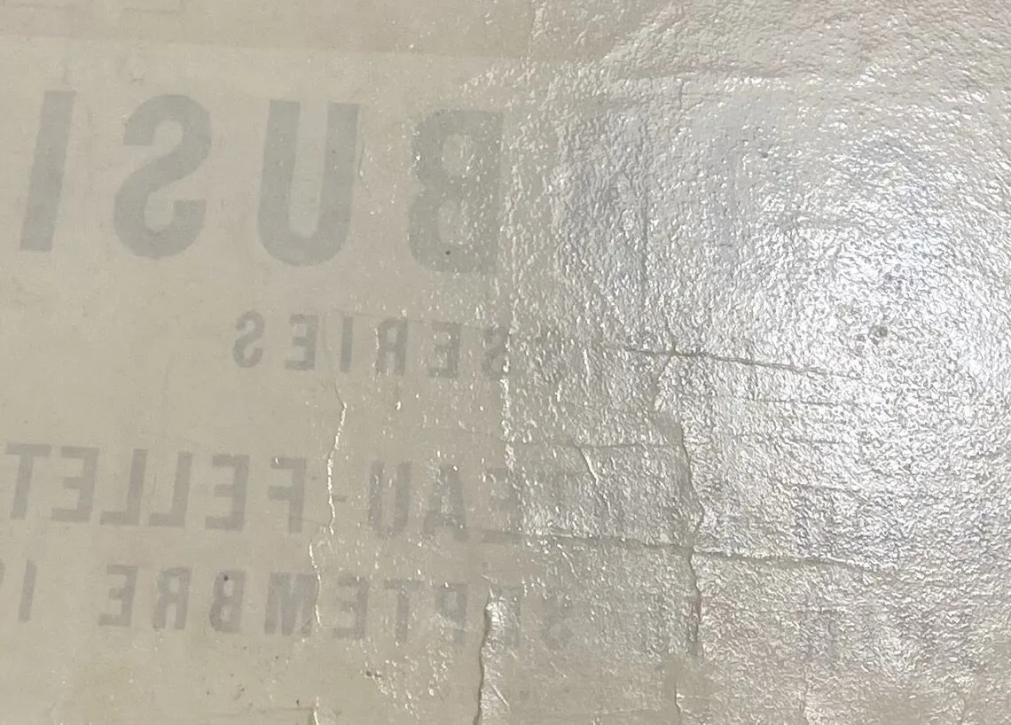 Washing the sheet. Detail of the reverse.