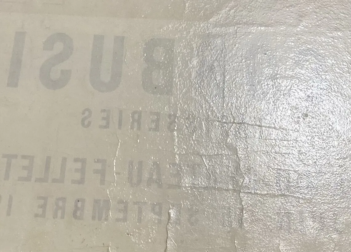 Washing the sheet. Detail of the reverse.