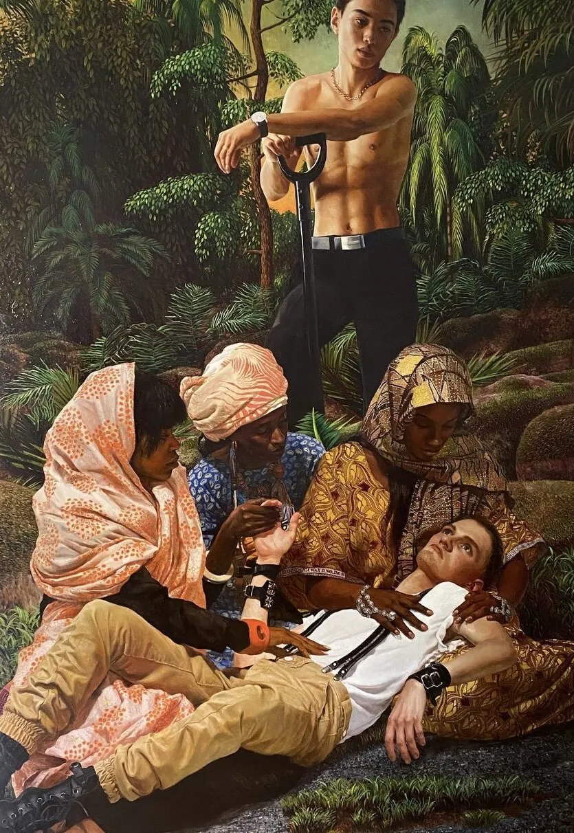 After regeneration. General view of the composition.